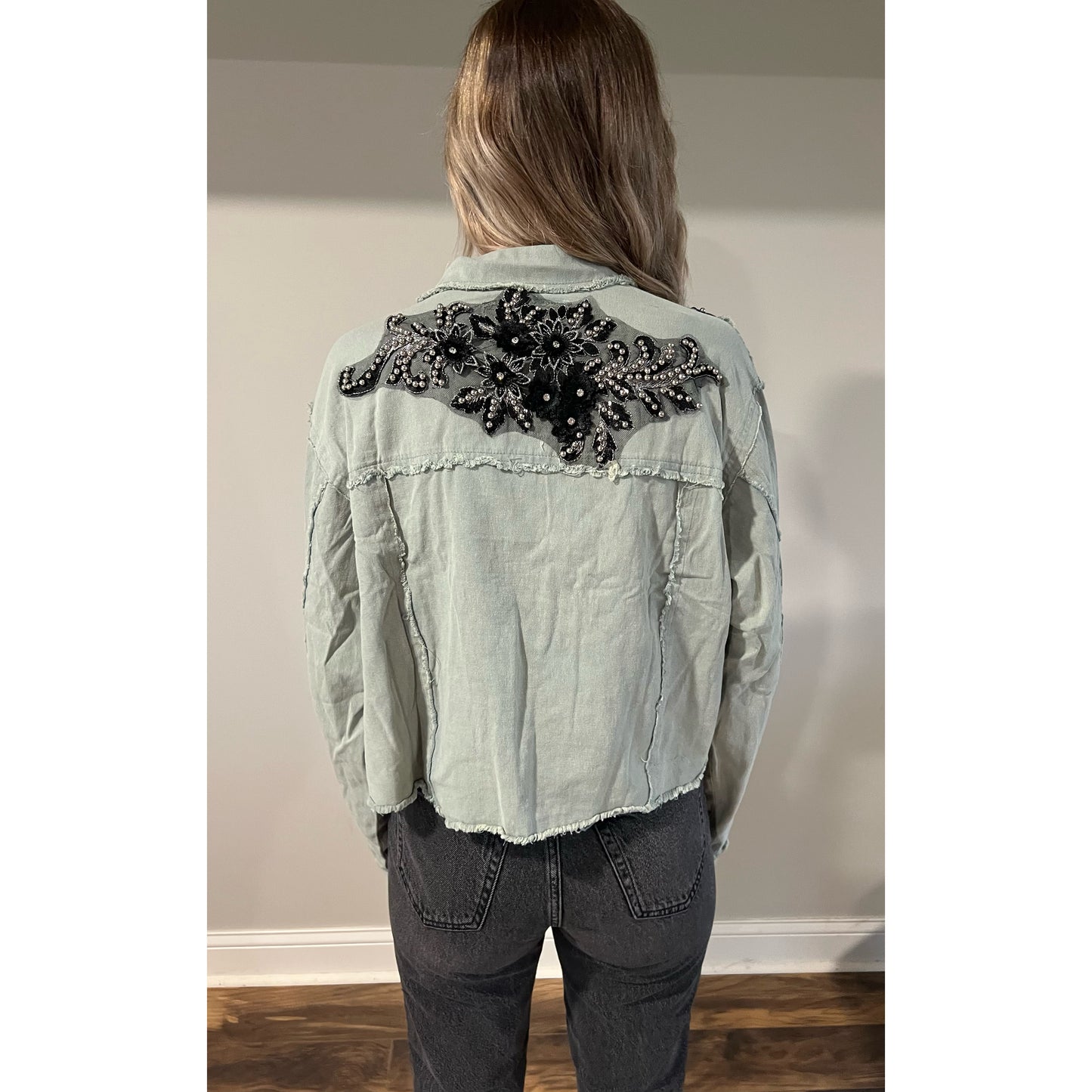 Sage Embellished Jacket