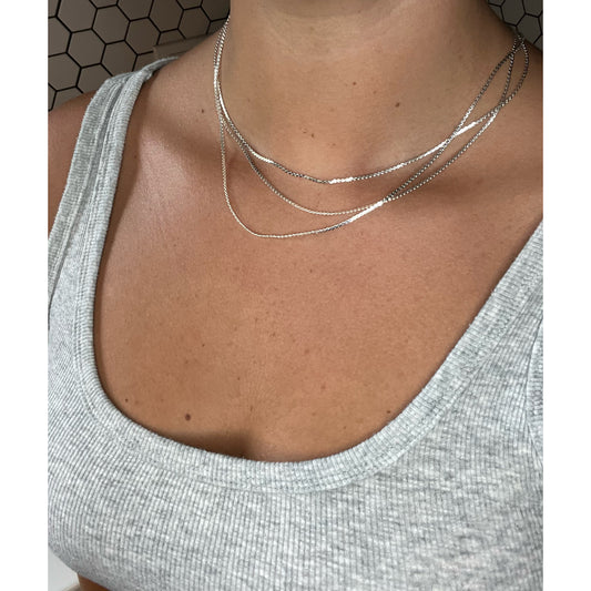 Triple Layered Chain Necklace