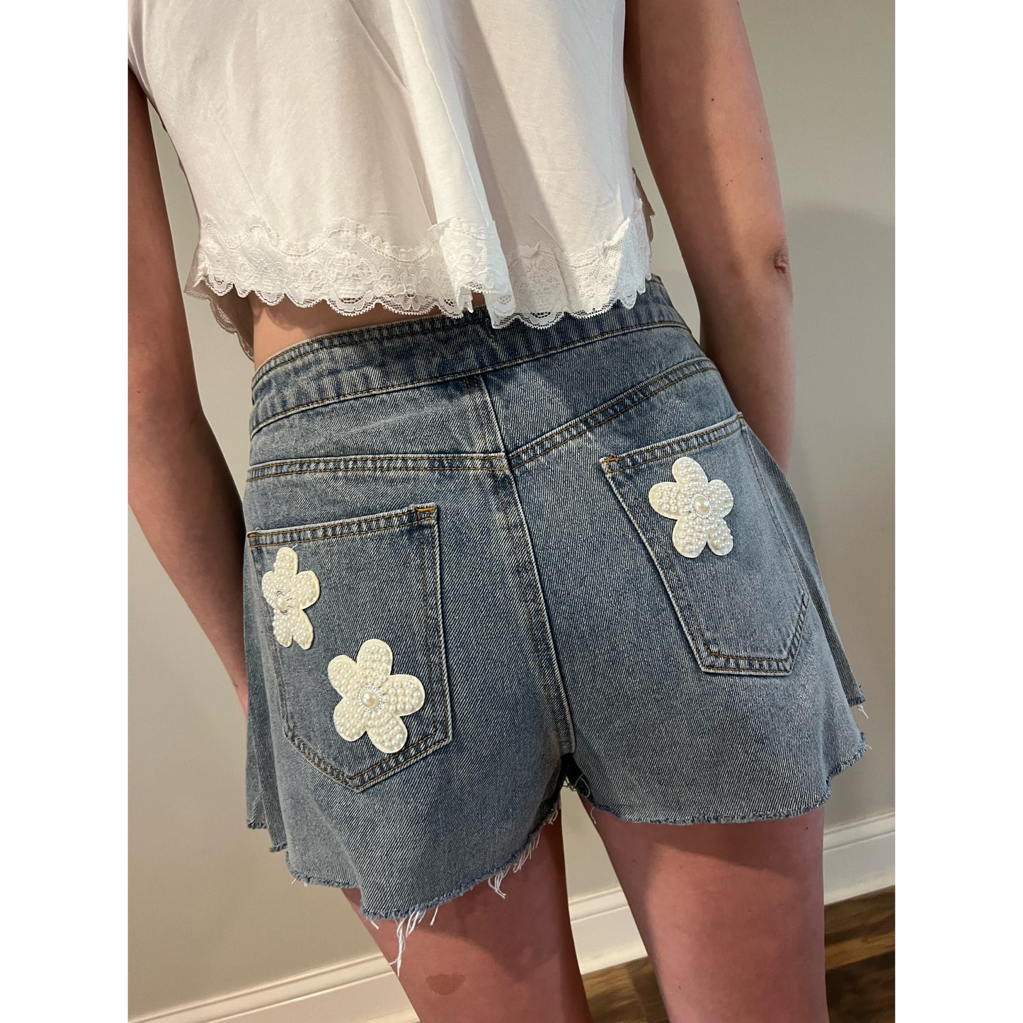 Denim Daisy Skort